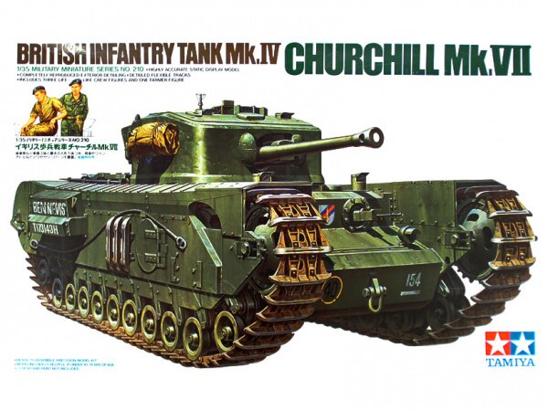 модель Английский тяжелый танк Mk.IV Churchill Mk.VII Черчиль Mk.VI